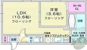 北海道札幌市西区発寒六条13丁目（賃貸マンション1LDK・1階・34.58㎡） その2