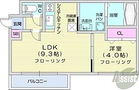 北海道札幌市豊平区水車町6丁目（賃貸マンション1LDK・2階・30.67㎡） その2