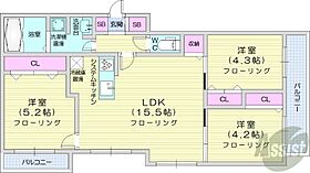 仮）MJクレスト麻生  ｜ 北海道札幌市東区北四十三条東2丁目（賃貸マンション3LDK・2階・65.20㎡） その2