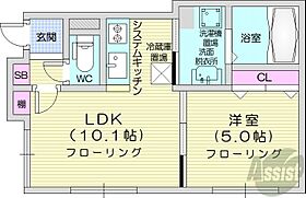 北海道札幌市中央区南二条西12丁目323-1（賃貸マンション1LDK・4階・35.43㎡） その2