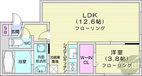 北海道札幌市白石区本郷通6丁目北（賃貸マンション1LDK・2階・38.41㎡） その2