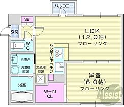 北海道札幌市中央区南四条西18丁目（賃貸マンション1LDK・3階・39.50㎡） その2