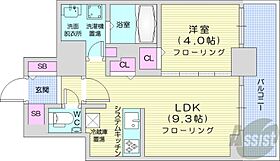 北海道札幌市中央区北一条西16丁目（賃貸マンション1LDK・7階・36.67㎡） その2