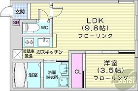 ru-bi-5  ｜ 北海道札幌市北区北二十条西6丁目（賃貸マンション1LDK・2階・30.80㎡） その2