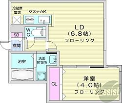 北海道札幌市西区二十四軒四条7丁目（賃貸マンション1LDK・1階・31.22㎡） その2