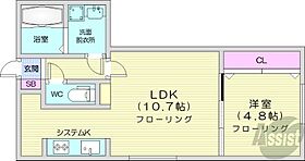 北海道札幌市豊平区豊平五条10丁目（賃貸マンション1LDK・2階・37.14㎡） その2