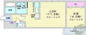 北海道札幌市中央区南十条西12丁目（賃貸マンション1LDK・2階・35.36㎡） その2