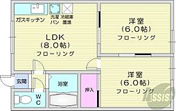 間取図画像 2LDK