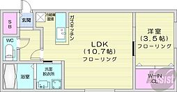 間取図画像 1LDK