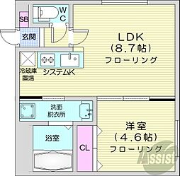 間取図画像 1LDK