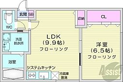 間取図画像 1LDK