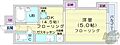 クレセント細川北25条6階3.6万円