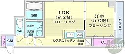 アルファスクエア北15条 11階1LDKの間取り