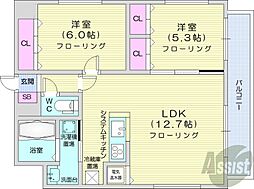 間取図画像 2LDK