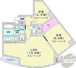 間取図画像 2LDK