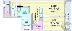 アルファスクエア北12東2 1LDKの間取図画像