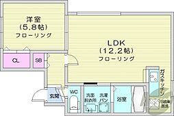 ショパンシャトーノクターンOP27 1LDKの間取図画像
