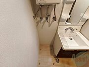 洗濯機はこちらの脱衣所に置くことができます！