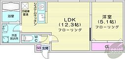 ANGEROSE 1LDKの間取図画像