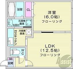 ファインボックス 1LDKの間取図画像