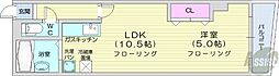 ミラバ札幌中央 1LDKの間取図画像