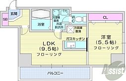 コートビバリッジ 1LDKの間取図画像