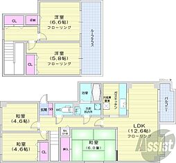 第2エクセルナガタ 5LDKの間取図画像