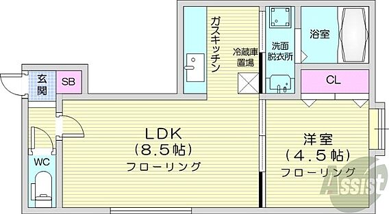 パークヒルズ中島公園_間取り_0