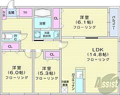 物件の間取り