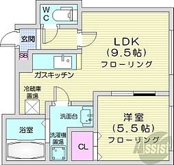 プラセール 1LDKの間取図画像