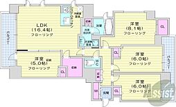 ル・サンク宮の森センターテラス 4LDKの間取図画像