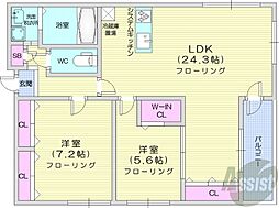 N-SELECTION.STELLA 3LDKの間取図画像
