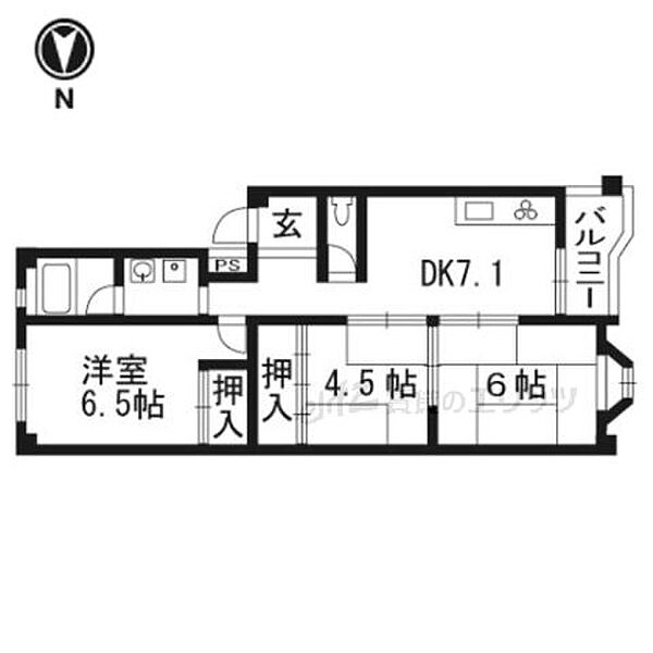 コーポスカイラーク 101｜大阪府茨木市蔵垣内３丁目(賃貸マンション3DK・1階・54.52㎡)の写真 その2