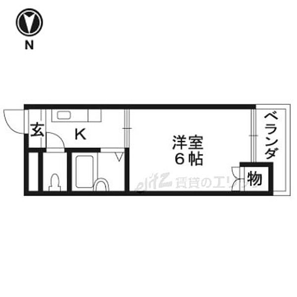 ハイツエレガンス 306｜大阪府高槻市富田町２丁目(賃貸マンション1R・3階・18.00㎡)の写真 その2