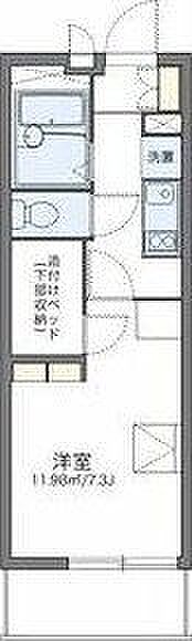 レオパレスサルース 214｜大阪府茨木市豊川２丁目(賃貸マンション1K・2階・20.81㎡)の写真 その2