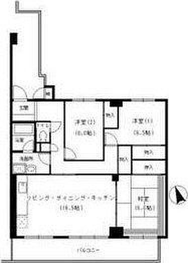 高槻パーク・レジデンス ｜大阪府高槻市芥川町２丁目(賃貸マンション3LDK・8階・88.55㎡)の写真 その2