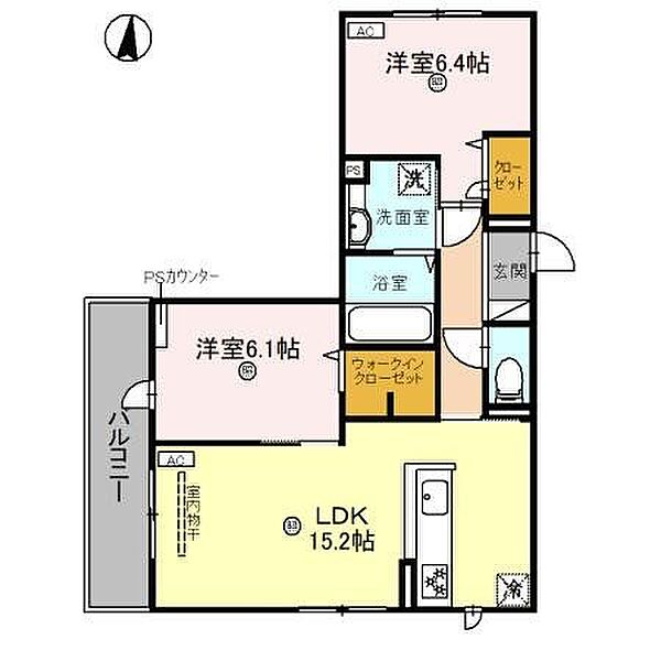 D-residence茨木水尾 203｜大阪府茨木市水尾１丁目(賃貸アパート2LDK・2階・63.87㎡)の写真 その1