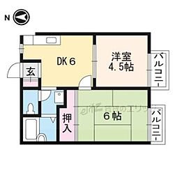 間取図画像 2DK
