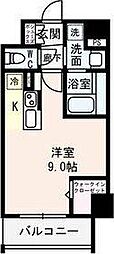 ラルーチェ北梅田 ワンルームの間取図画像