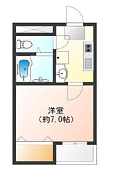 REBANGA江坂AP 1Kの間取図画像