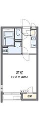 クレイノフェリオ 1Kの間取図画像