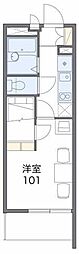 レオパレス南高浜 1Kの間取図画像