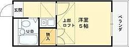 Villality千里丘 1Kの間取図画像
