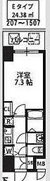 S-RESIDENCE新大阪駅前 1Kの間取図画像