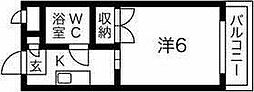 プレアール高槻緑町 1Kの間取図画像