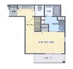 graceCourtKoyasu ワンルームの間取図画像