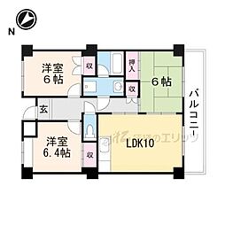エクセル千里三番館 3LDKの間取図画像