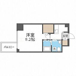 HS梅田EAST 1Kの間取図画像