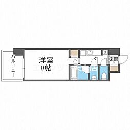 PARKFLATSESAKA 1Kの間取図画像