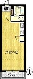 エバーグリーン新大阪 ワンルームの間取図画像